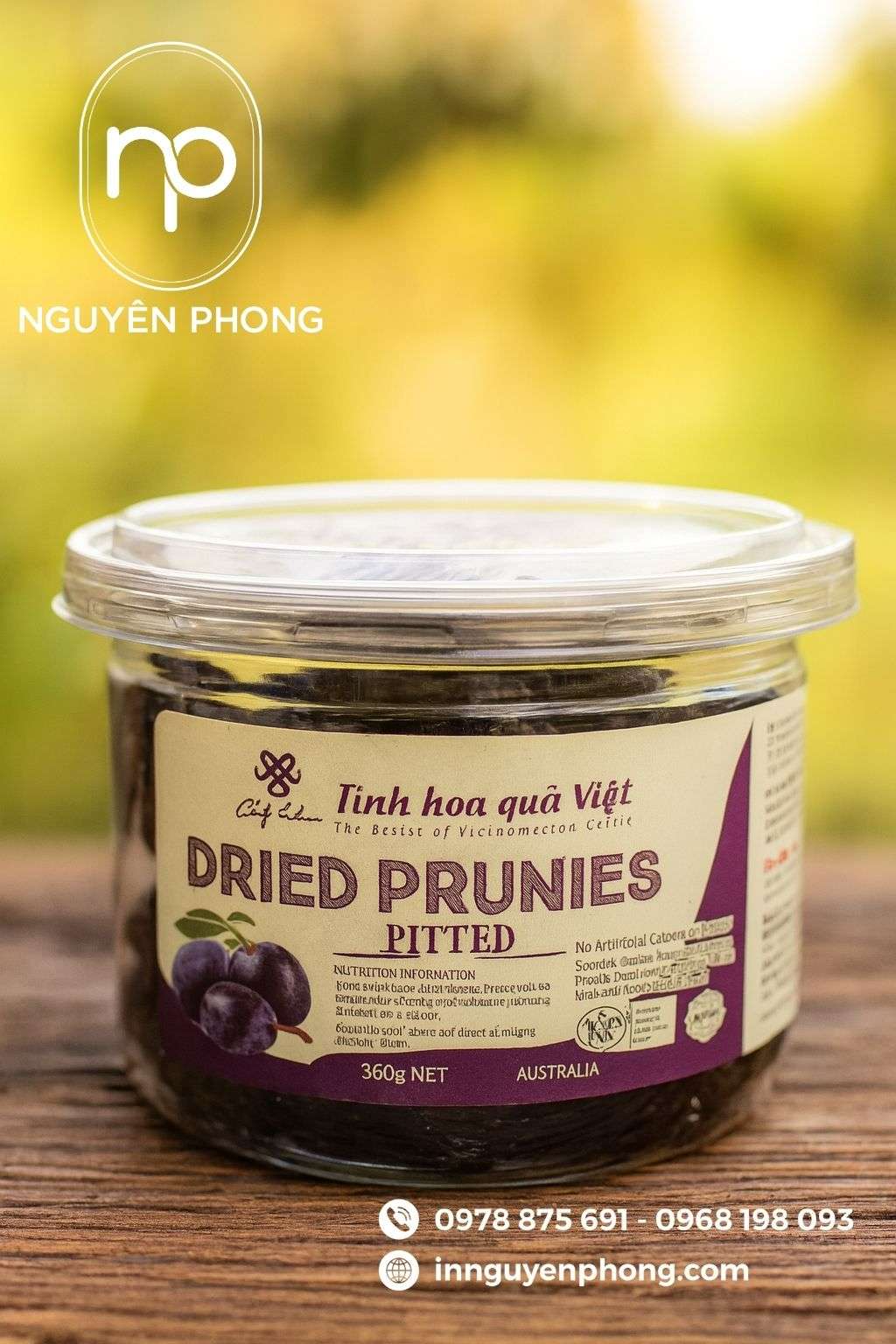 In tem dán mận sấy đẹp – Nâng tầm thương hiệu nông sản Việt